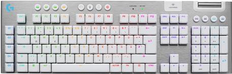 Logitech G G915 X - Wireless Keyboard - LIGHTSPEED - Backlit - QWERTZ - German - GL Clicky - White (920-012686)