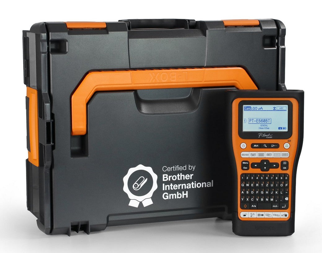Brother P-touch E560BT Handheld Label Printer with System Case (PTE560BTVPG5)