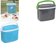 EDA Kühlbox ICEBERG, 8 Liter, grau / grün aus Kunststoff, Box: grau / Griff: grün, - 1 Stück (019715 G.GL/BL)
