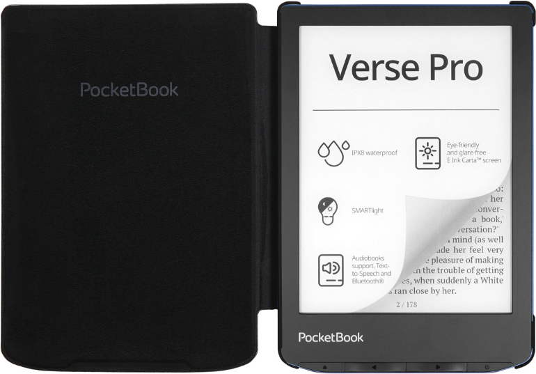 Pocketbook Shell Cover - Black 6" - Slim Design - Protects from Dirt and Scratches