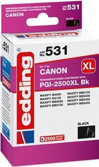 EDDING EDD-531 Ink Cartridge, 1 Piece, Compatible High Yield Black (XL), Model 18-531