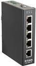 D-Link DIS 100E-5W - Switch - Unmanaged - 5 x 10/100 - DIN Rail Mountable, Wall Mountable - DC