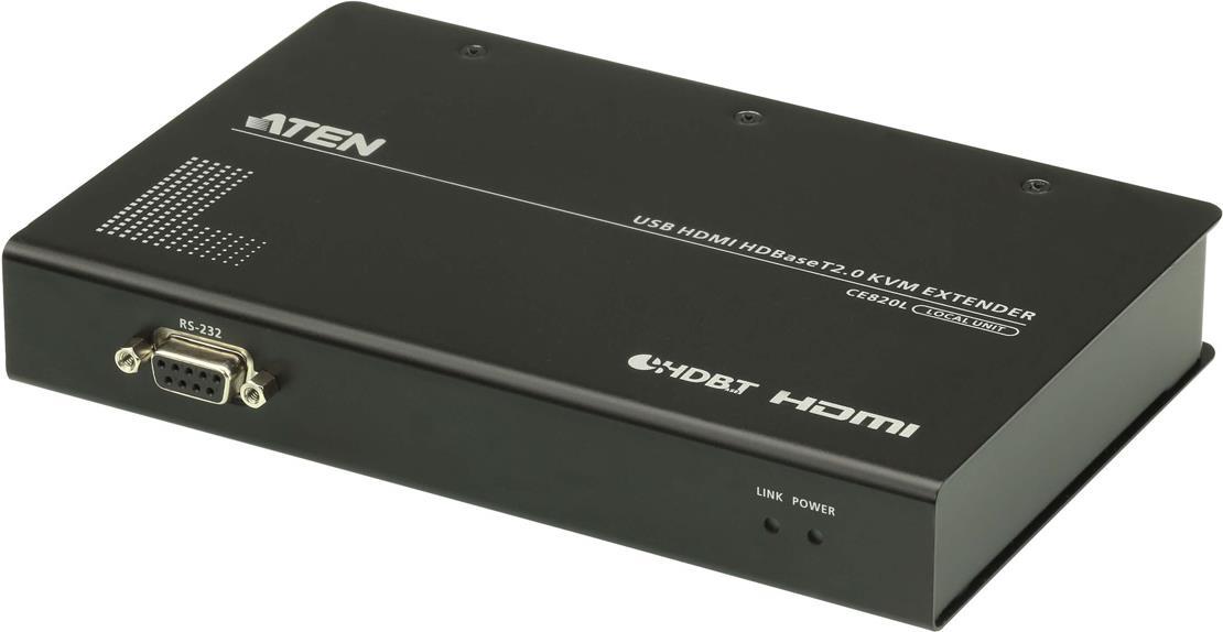 ATEN CE820-ATA-G - Transmitter and Receiver - Wired - 150 m - Cat5e/Cat6 - 4096 x 2160 pixels - Black (CE820-ATA-G) Cat6 Cat6a