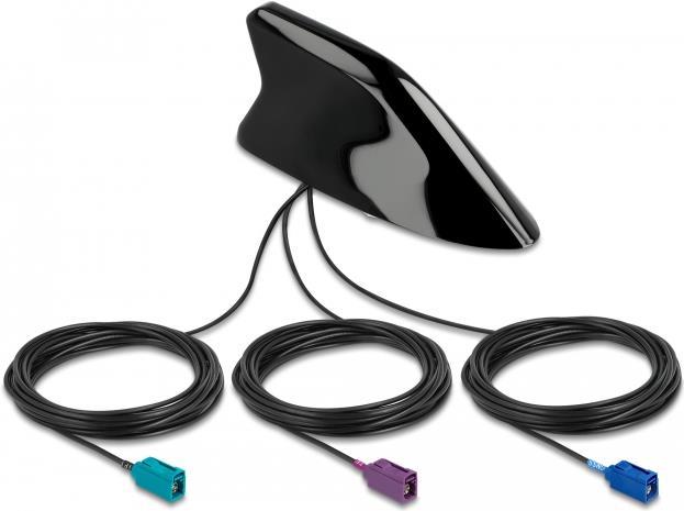 Delock Shark Fin Antenna Navigation, Mobile Phone, Wi-Fi 89014