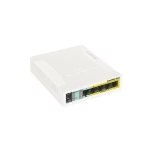 Mikredik RouterBOARD RB260GSP - Managed Switch - 1 x 10/100/1000 (PoE) + 4 x 10/100/1000 (PoE Pass-Through)