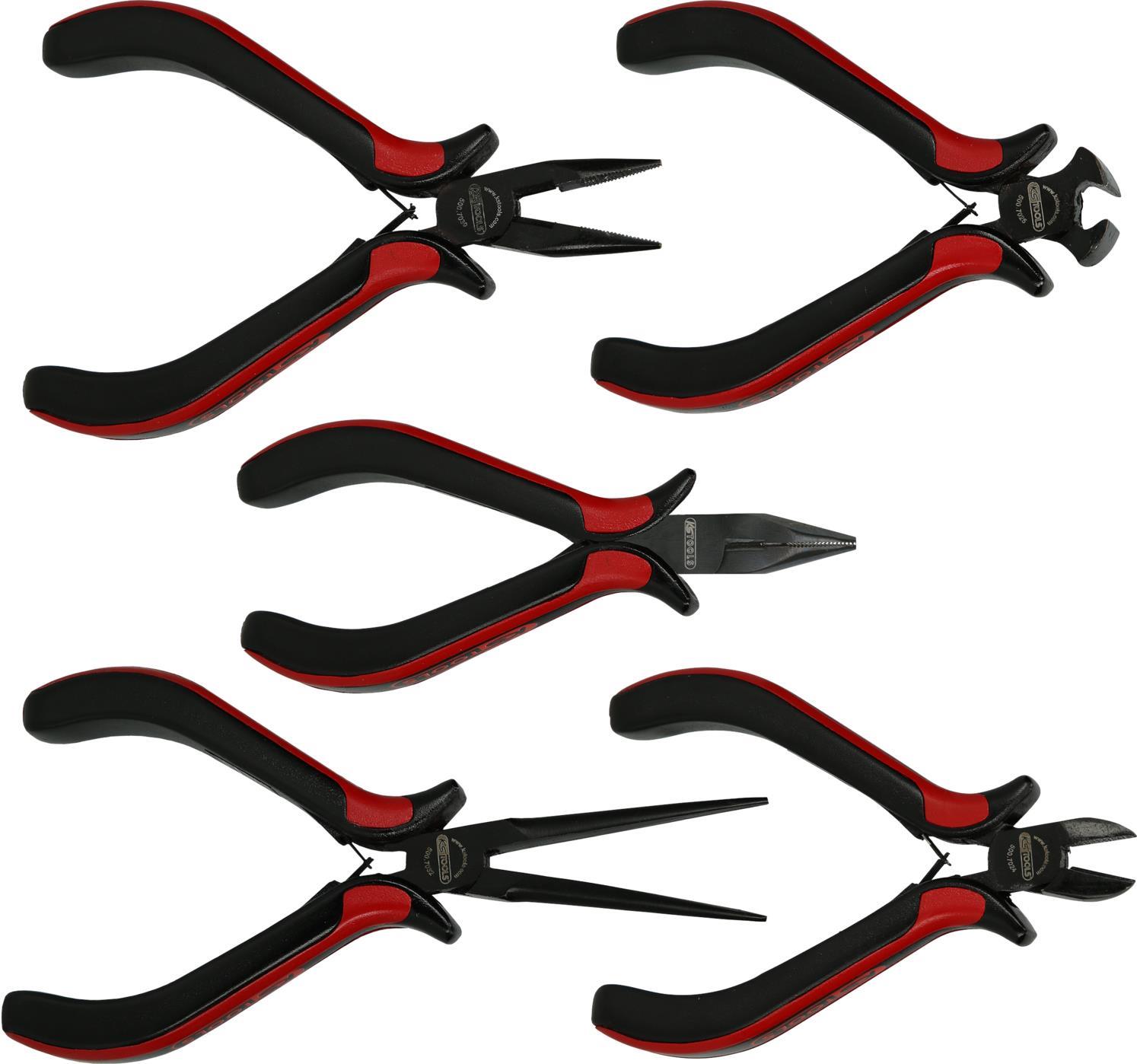 KS TOOLS Precision Pliers Set, 5-piece (500.7020)