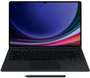 Samsung EF-DX720 - Tastatur und Foliohülle (Buch-Cover) - schlank, KI-Taste - kabellos - POGO pin, Bluetooth - Schwarz Tastatur, Schwarz Gehäuse - für Galaxy Tab S9, Tab S9 FE (EF-DX720UBEGWW)