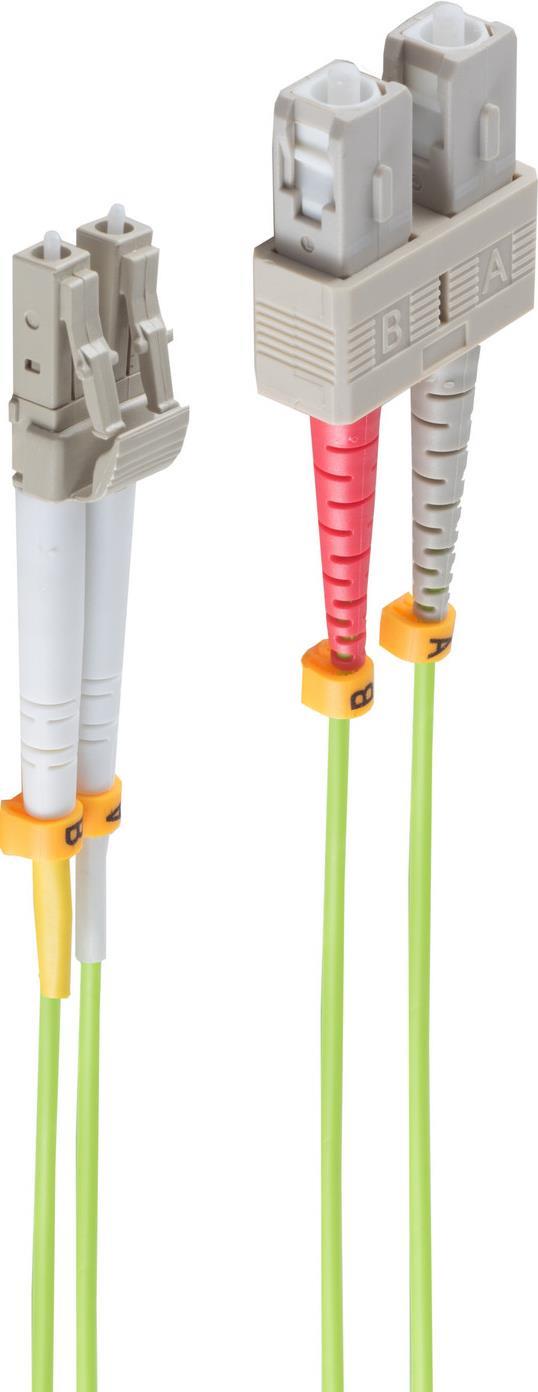 shiverpeaks Fiber Optic Cable OM5 10 m LC-SC Green BS07-530715
