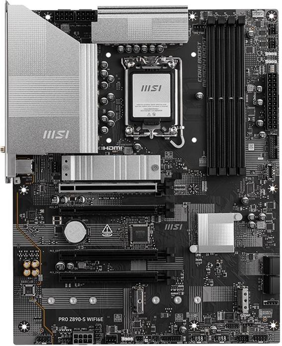 MSI PRO Z890-S WIFI 6E Motherboard Z890 LGA1851 ATX DDR5 up to 256 GB