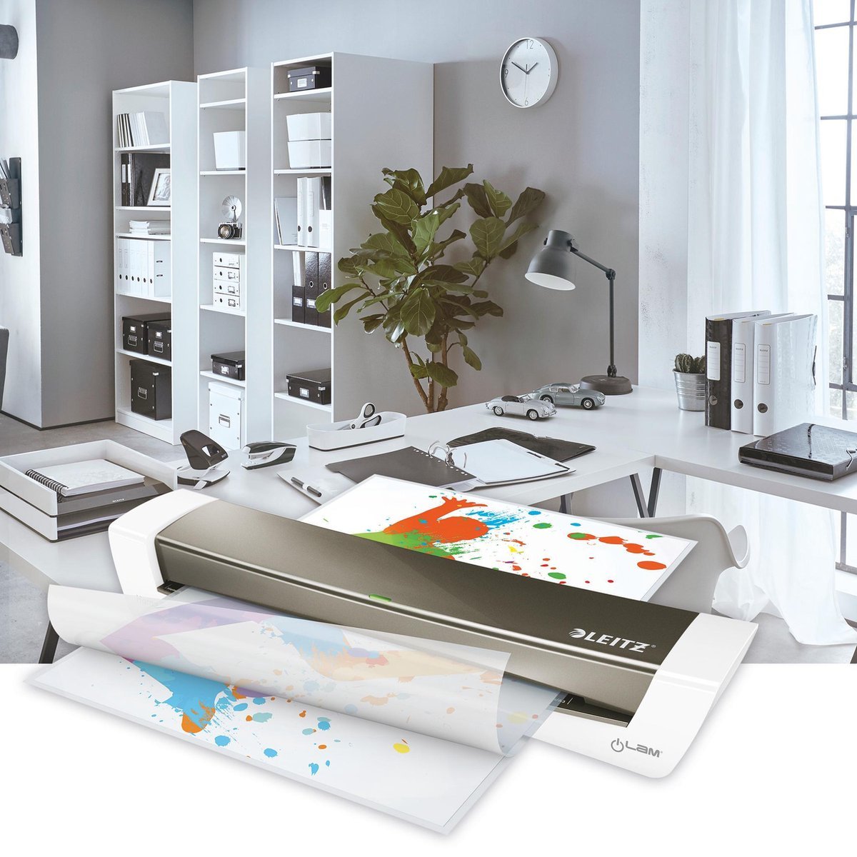 Esselte Leitz iLAM Home Office A3 Laminator - Hot or Cold Laminator - 32 cm (74400089)