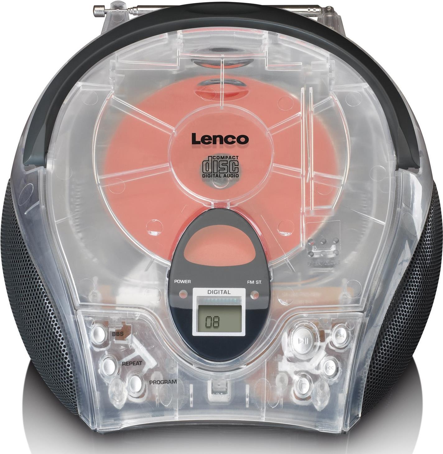 Lenco SCD-24TR Portable Digital Radio Transparent SCD24TRANS
