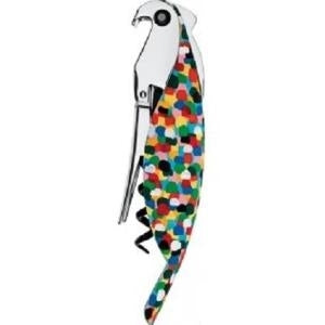 Alessi Flügelkorkenzieher - Multicolor - Aluminium - Polycarbonate - 30 mm - 25 mm - 130 mm - AAM32 1