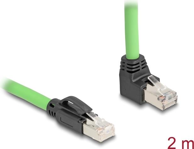 Delock RJ45 Network Cable Cat.6A Plug to Angled SF/UTP (80893)