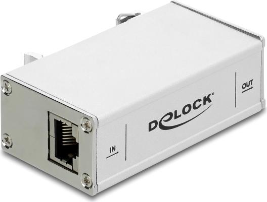 Delock Network Surge Protection RJ45 10 G DIN Rail Mount 62066
