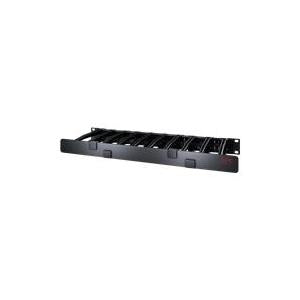 APC Horizontal Cable Manager Single-Sided with Cover 1U TAA Compliant for P/N: SMTL1000RMI2UC SMX1000C SMX1500RM2UC SMX1500RM2UCNC SMX750C SMX750CNC (AR8612)