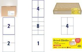 Avery Zweckform 300 Shipping Labels - White - 210 x 297 mm - 300 Sheets