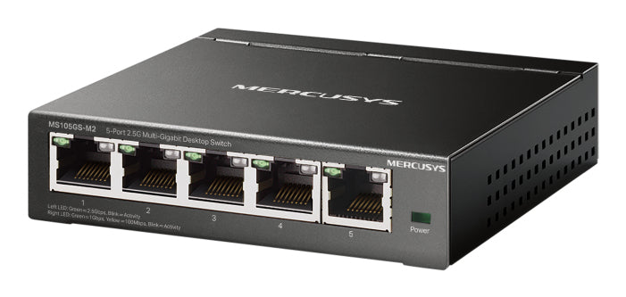 TP-LINK Mercusys MS105GS-M2 2.5 G Multi-Gigabit Desktop Switch - MS105GS-M2