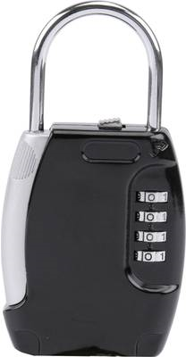 Olympia ST 4 Combination Lock - Aluminium - Black/Silver - 75 x 144 x 23 mm (7029)