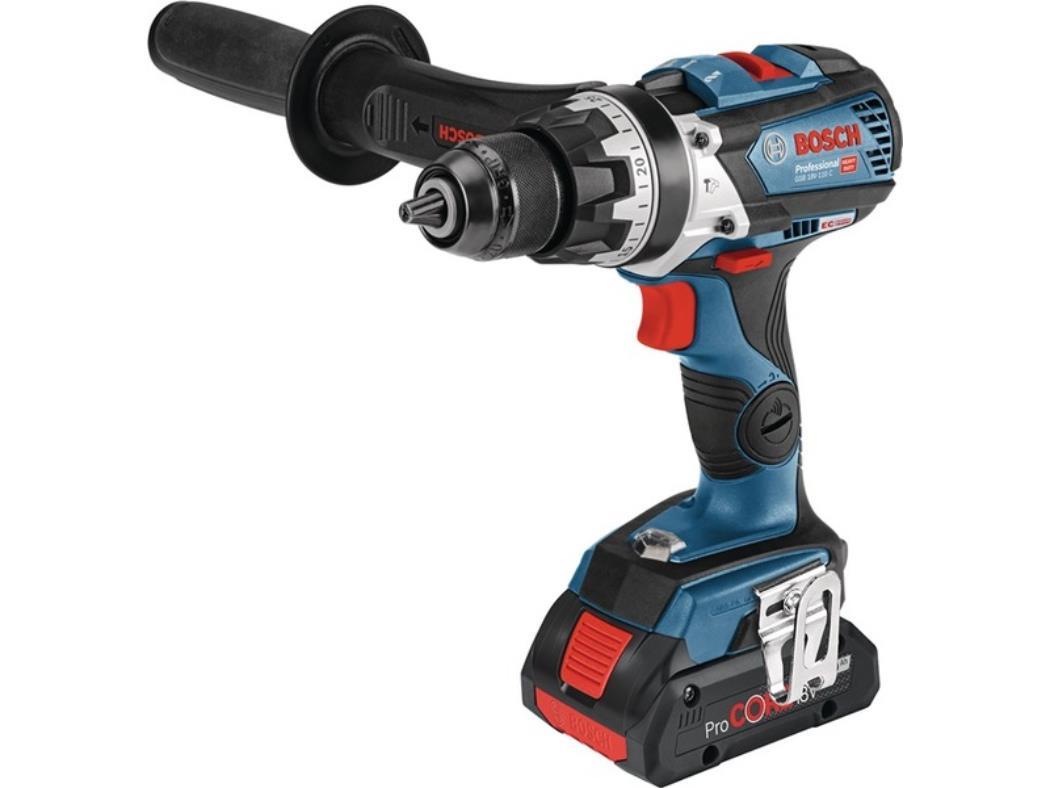 Bosch GSB 18V-110 C Professional - Cordless Rotary Hammer/Driver - 2 Batteries - 18 V (06019G030B)