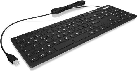 KeySonic KSK-8030" - USB - Universal - QWERTY - Französisch - Verkabelt - PC / Server (28105)
