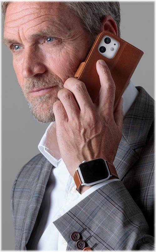 dbramante1928 Copenhagen Slim Flip Case - Light Brown - for Apple iPhone 12 mini (CS54GT001171)