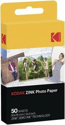 Kodak Zinc Adhesive Photo Paper - 50 x 76 mm - 50 Sheets - for Smile Classic - Model RODZ2X350