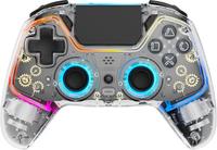 Deltaco Gaming GAM-169-T Gaming Controller Transparent Bluetooth/USB Gamepad for Android, Nintendo Switch, PC, PlayStation 4, iOS