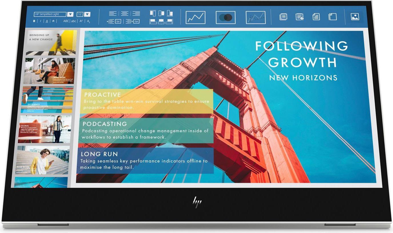 HP E-Series E14 G4 Computer Monitor 35.6 cm (14") 1920 x 1080 Pixel Full HD LED White (1B065AA#AC3)