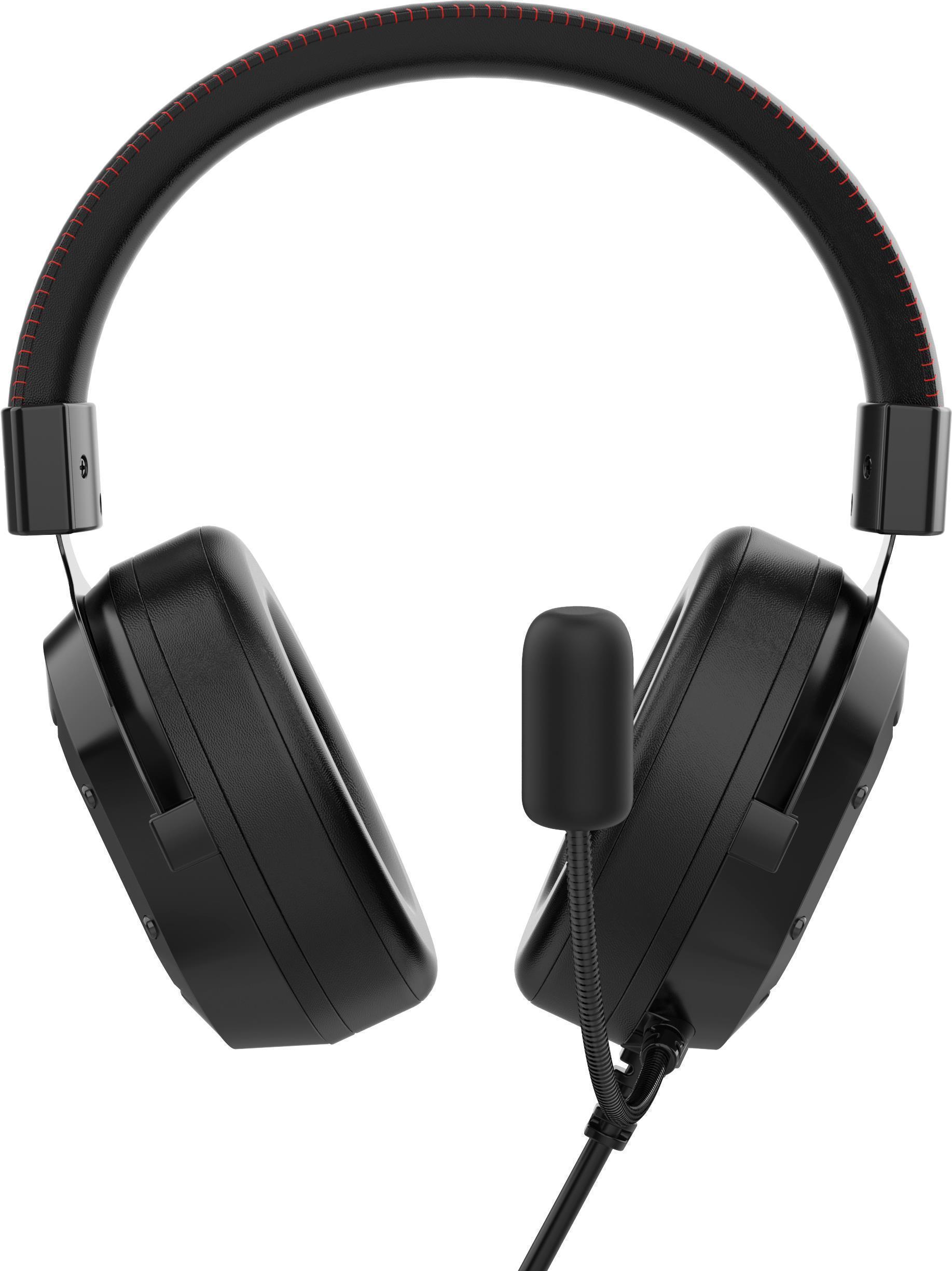 Conceptronic ATHAN02B Wired Over-ear Headset - 7.1 Channel - USB-A - Black
