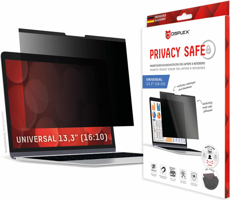 E.V.I. 01761 Monitor Privacy Filter - 2-Way - Magnetic Attachment - 01761