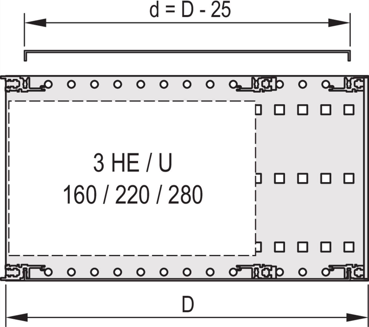 SCHROFF Cover Plate Universal for Circuit Board Depths - COVER PLATE EMC 84TE 415T 2PCS (24560055)