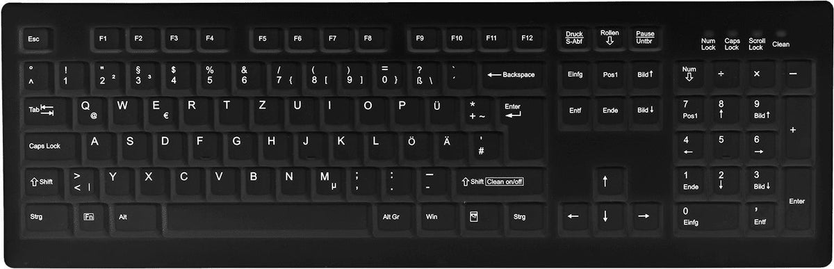 Cherry Active Key MedicalKey AK-C8100 - Wireless Keyboard - 2.4 GHz - QWERTZ - German - Black