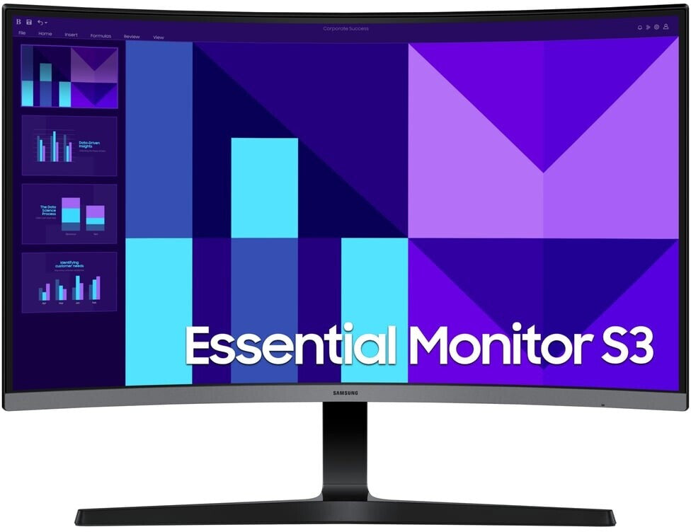 Samsung Essential S3 27" Curved Monitor FHD 100Hz (LS27D390GAUXEN)
