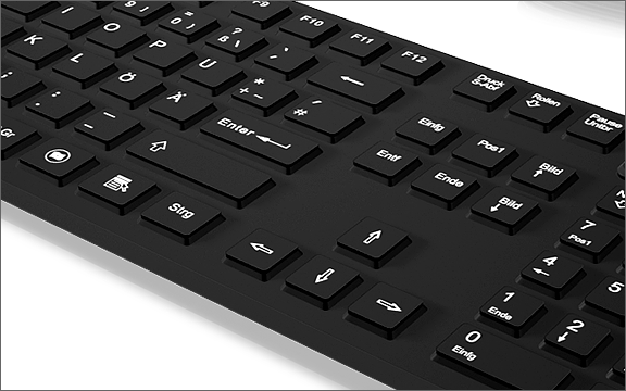 KeySonic KSK-8030 USB QWERTY Keyboard, English, Black (28081)