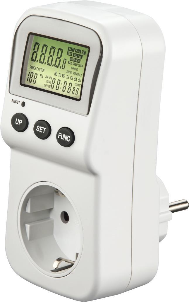 Hama Energy Cost Meter - Digital Electricity Meter with LCD Display - Model 00223561