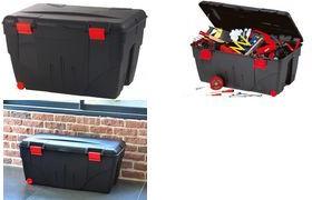 EDA Storage Box TRAFIC, 200 Liters, Black/Red, Recyclable Material 010193