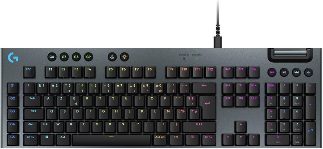Logitech G G915 X - Backlit Keyboard - USB - AZERTY - Black