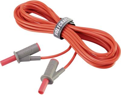 VOLTCRAFT Safety Test Lead 5 m Red 4 mm Laminated Connectors 10A (VC-8063355) MSB-501