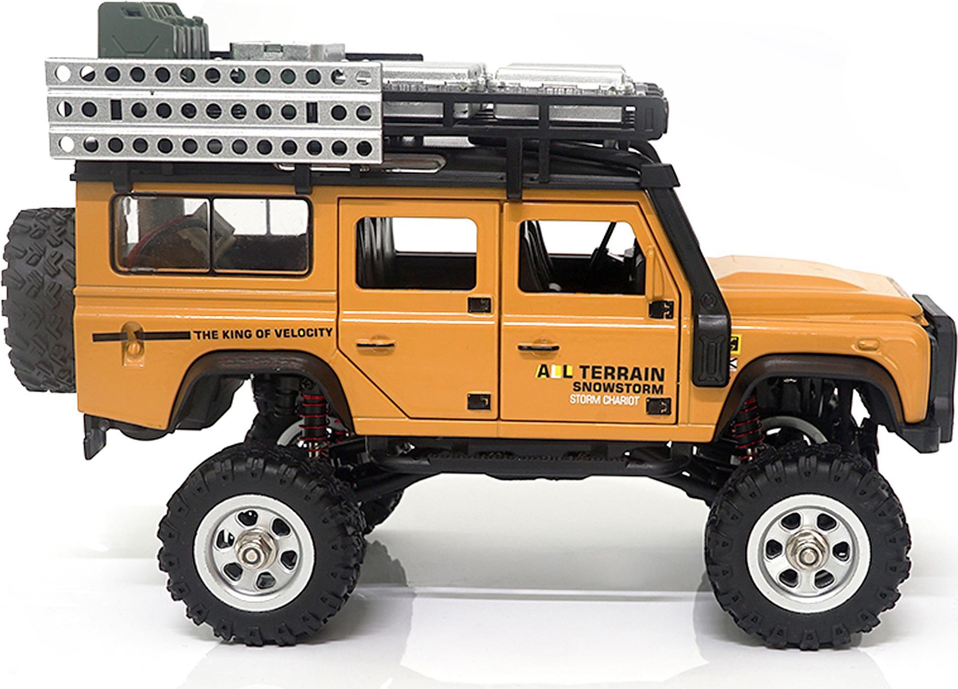 Amewi D90X28 Metal Scale Crawler Yellow RC Model 1:28 (22567)