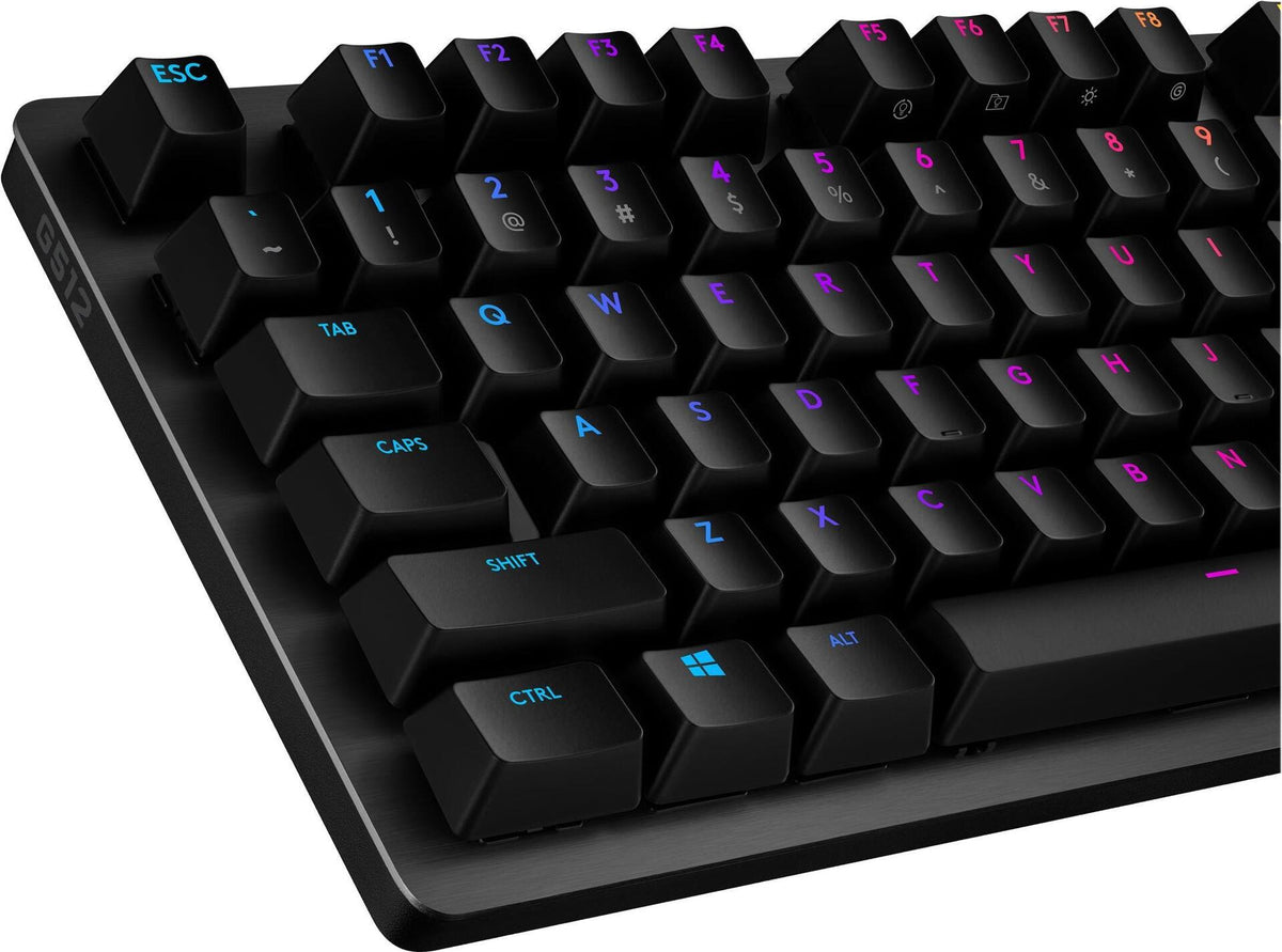 Logitech G512 CARBON GX RED - Mechanical Gaming Keyboard - RGB - Carbon (920-009370)