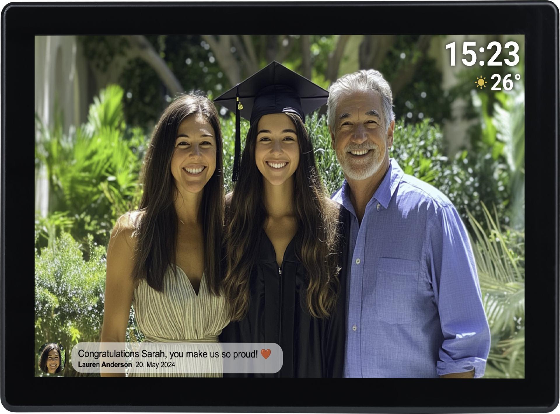 Denver Frameo PFF1070 Digital Picture Frame - 10.1 inch, 1280 x 800, IPS Touch, Wi-Fi, 16 GB, Black