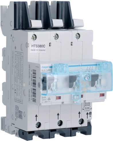 Hager SLS Switch 3P CS-80A Busbar - HTS380C
