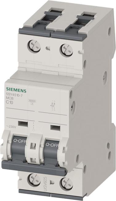 Siemens Circuit Breaker 1+N Pol. C 10A 5SY 5SY45107