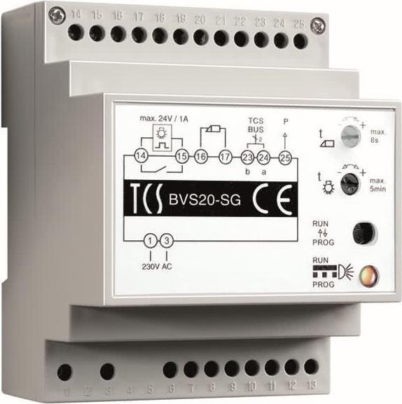 TCS BVS20-SG Power Supply for Intercom System - 24V DC/ 1A - BVS20-SG