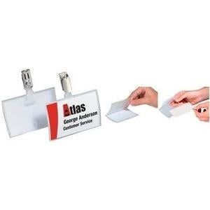 DURABLE Name Badge CLICK FOLD 54x90mm with Clip PP - 25 Pieces (821619)