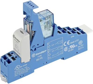 Finder Relay Module 250 V/AC 15 A 2 Changeover Contacts 48.P5.7.024.5050