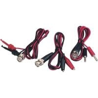 Voltcraft BNC Measurement Cable Set, BNC Connector - Alligator Clips, 0.8 m, Black, Red, Model KC300IAB