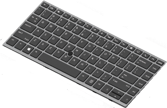 HP Backlit Keyboard for EliteBook 745 G5, 840 G5 L14377-061
