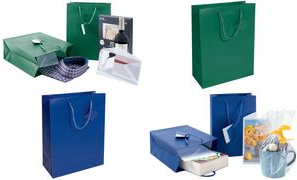 sigel Gift Bag with Matt Coating Size L Ultramarine Blue Paper 1 Piece GT503