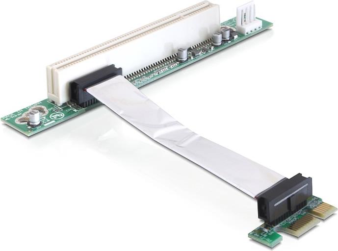 DeLOCK Riser Card - PCI Express x1 to PCI 32Bit 5V - Flexible Cable - Riser Card